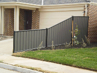 Colorbond fence front view