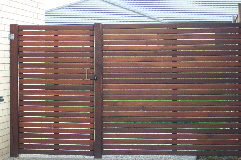 Merbau fencing and screens