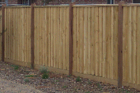 Exposed post fence finished